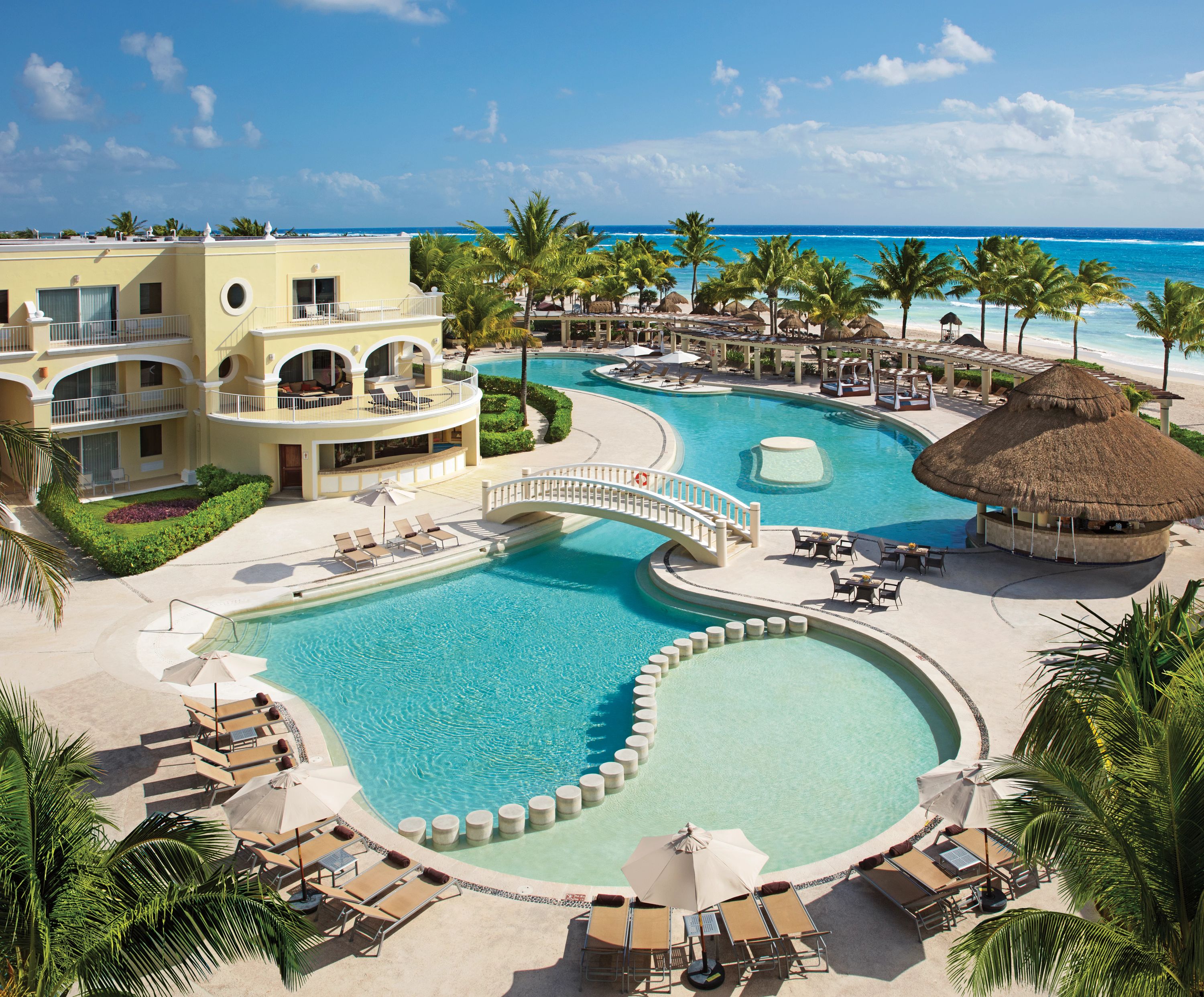 Dreams Tulum Aerial View Pools